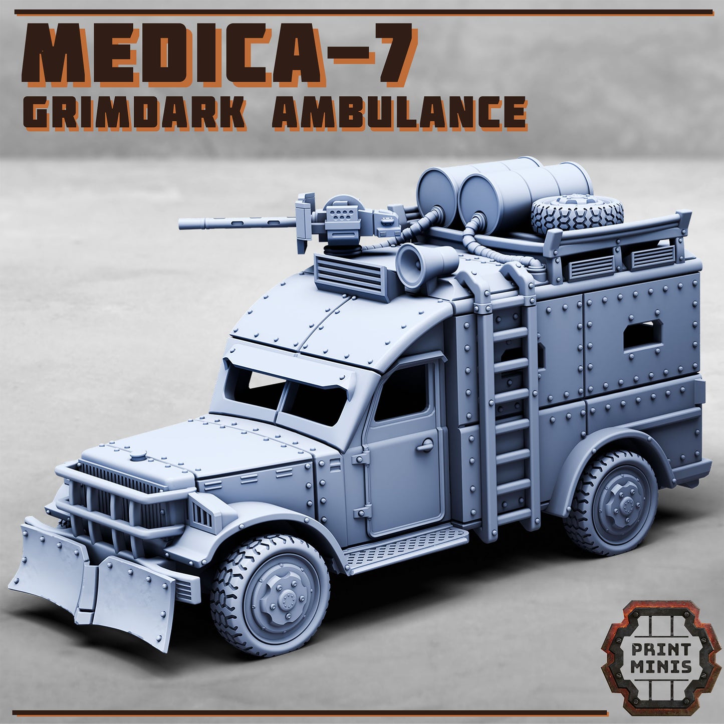 Medica 7 Grimdark Ambulance (Sculpted by PrintMinis)