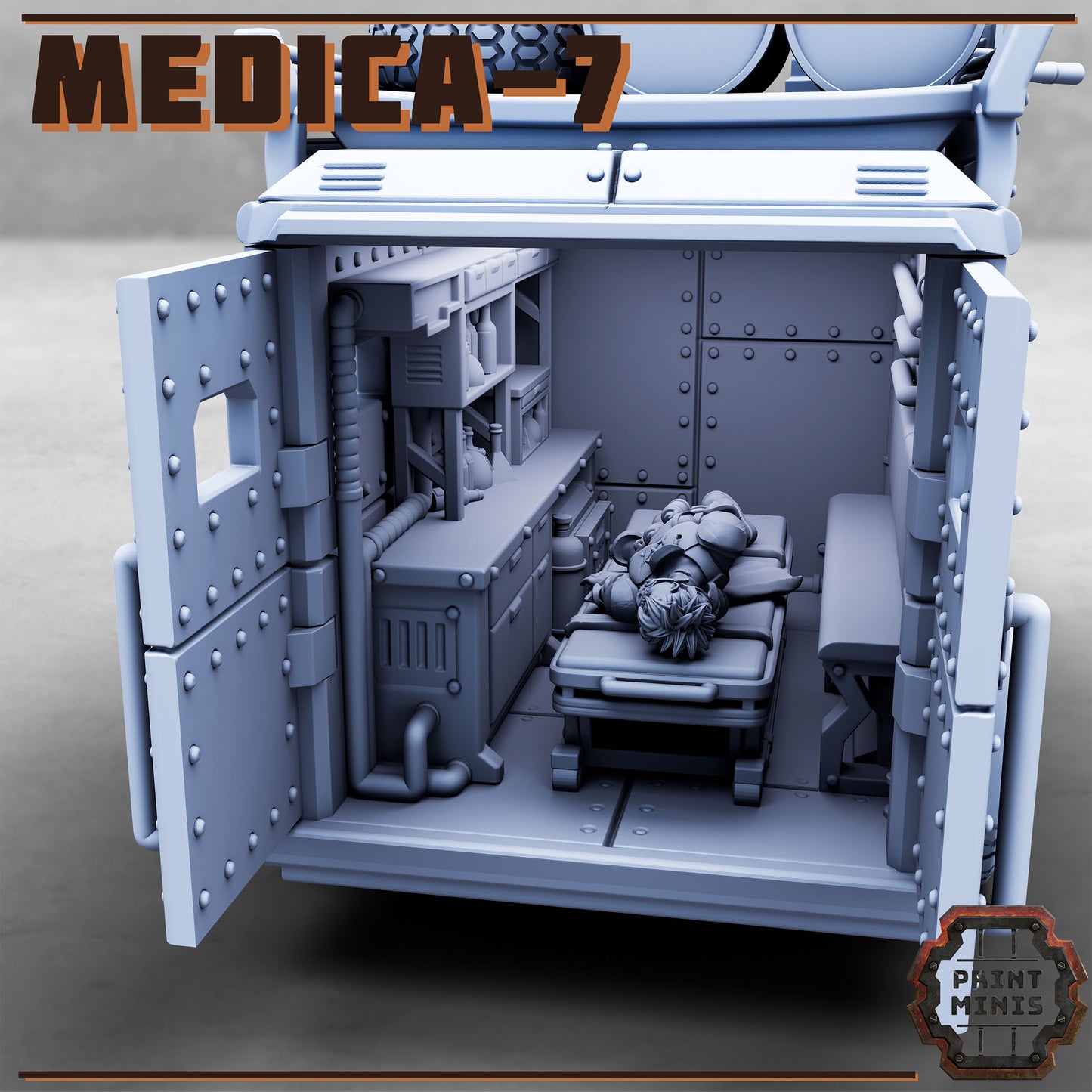 Medica 7 Grimdark Ambulance (Sculpted by PrintMinis)