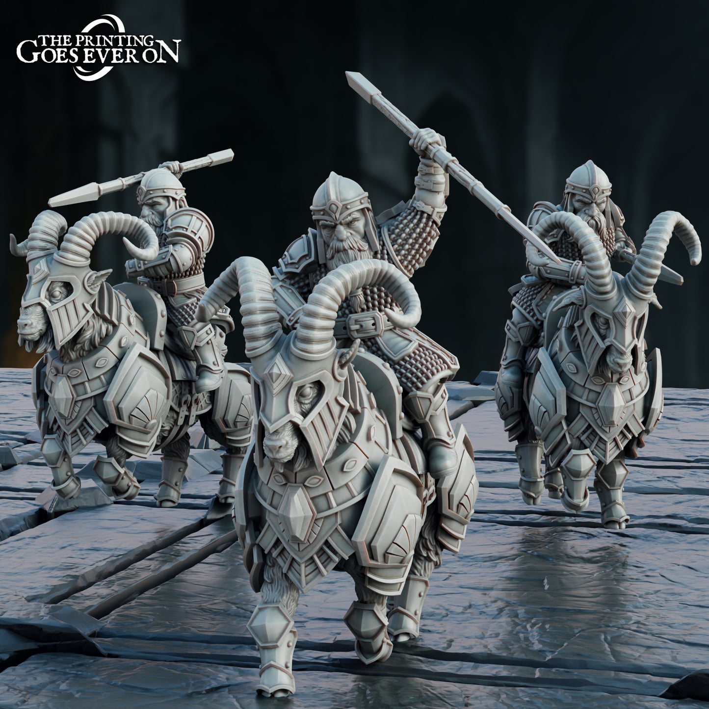 Steelvein Clan Dwarves Warband (Sculpted by The Printing Goes Ever On)