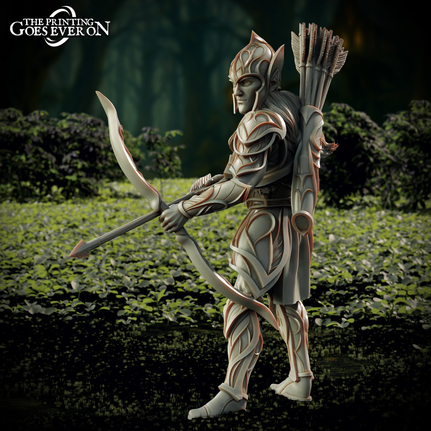 Elderwood Elf Archers - set of 3 (Sculpted by Printing Goes Ever On)