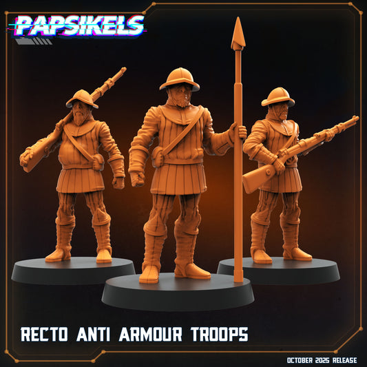 Recto Anti-Armour Troops - set of 3 (Sculpted by Papsikels)