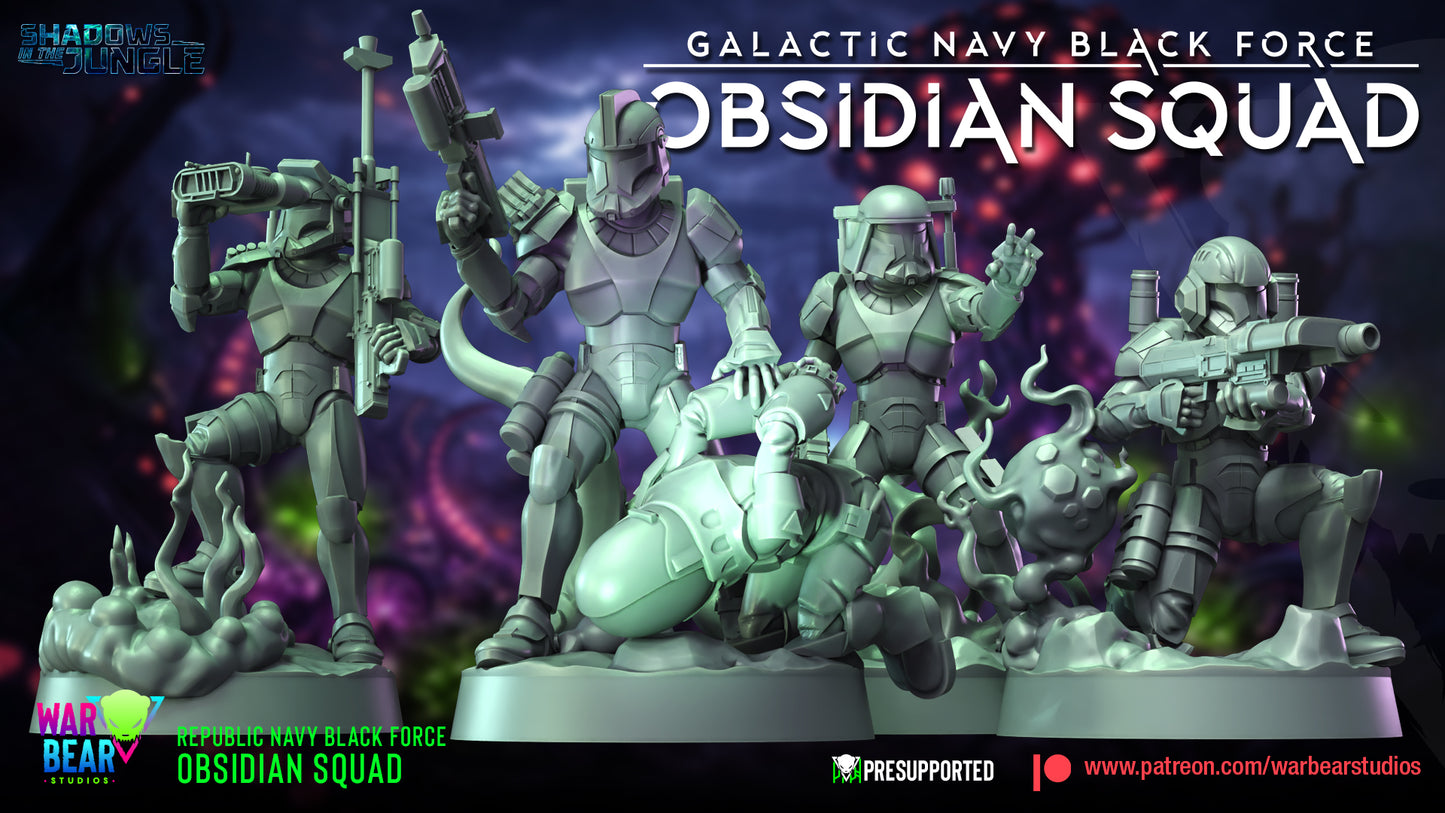 Black Force Obsidian Squad (Sculpted by War Bear Studios)