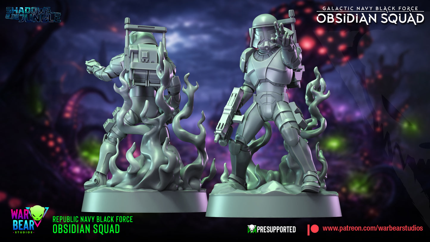 Black Force Obsidian Squad (Sculpted by War Bear Studios)