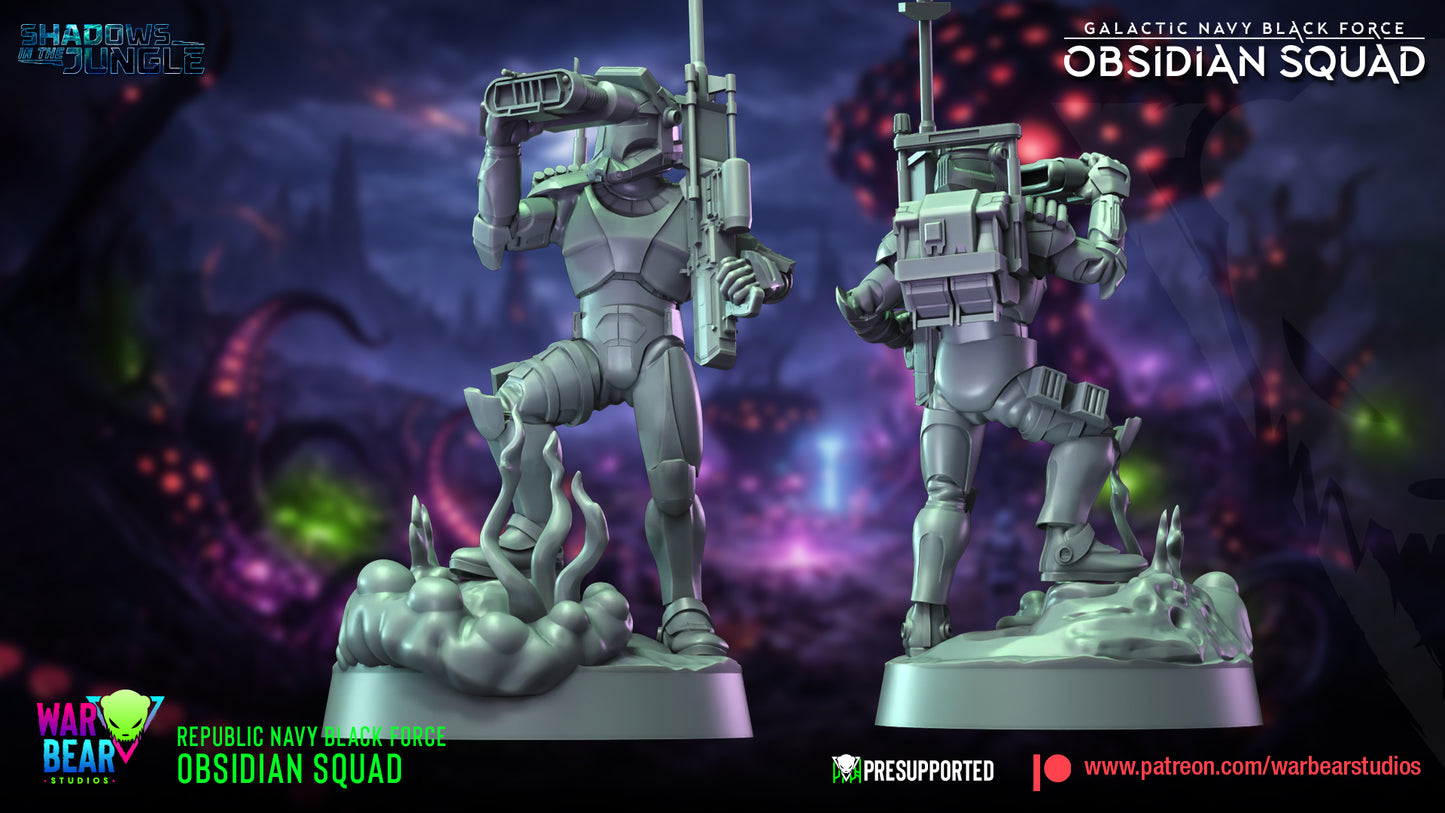 Black Force Obsidian Squad (Sculpted by War Bear Studios)