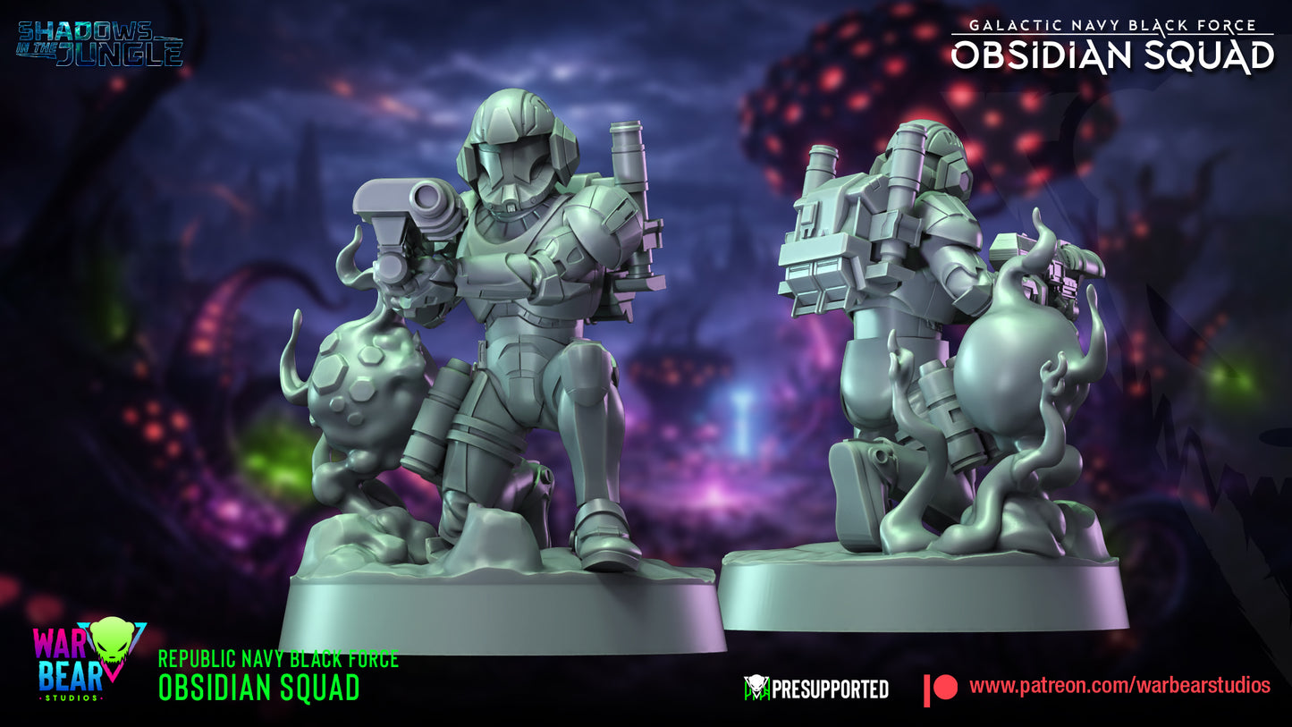 Black Force Obsidian Squad (Sculpted by War Bear Studios)