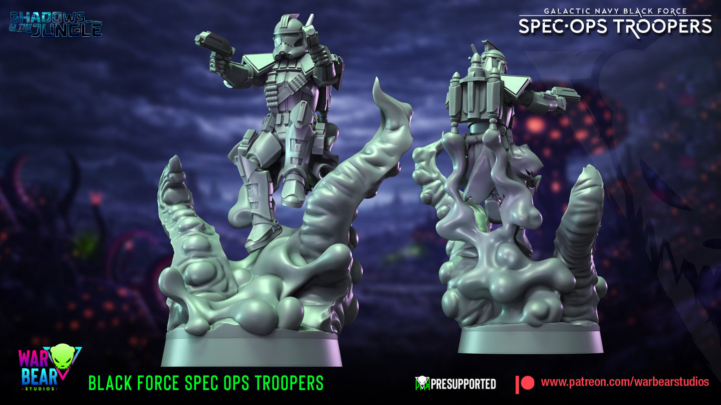 Black Force Spec Ops Troopers (Sculpted by War Bear Studios)