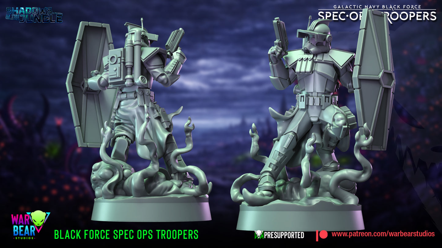 Black Force Spec Ops Troopers (Sculpted by War Bear Studios)