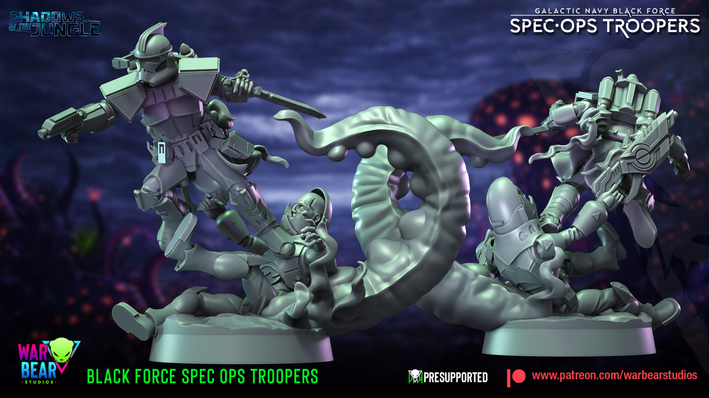 Black Force Spec Ops Troopers (Sculpted by War Bear Studios)