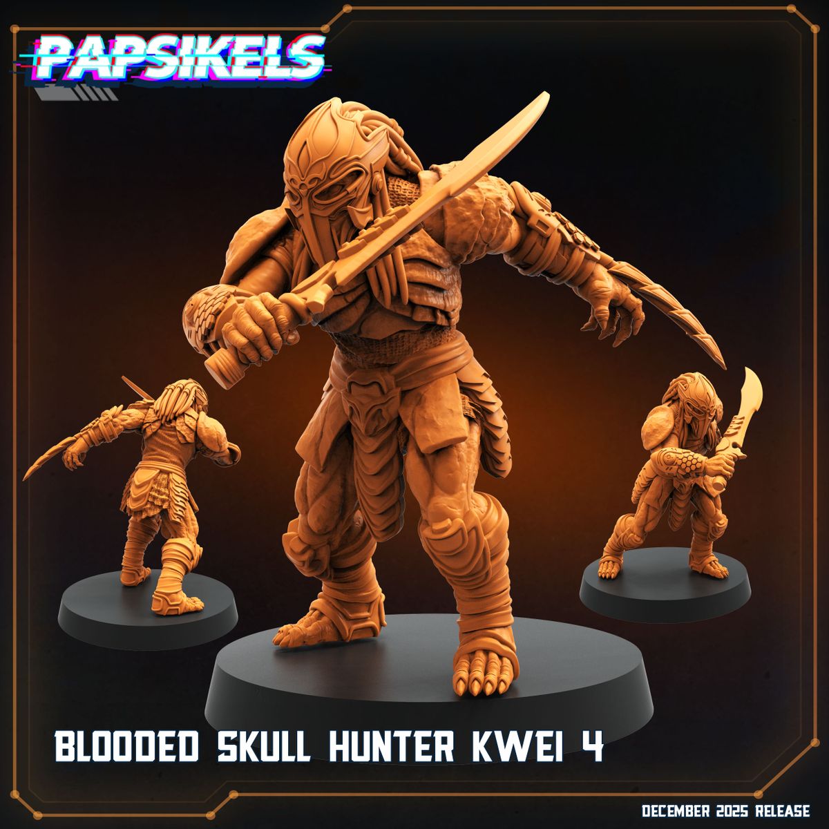 Blooded Skull Hunter Kwei - Predator Fan Art (Sculpted by Papsikels)