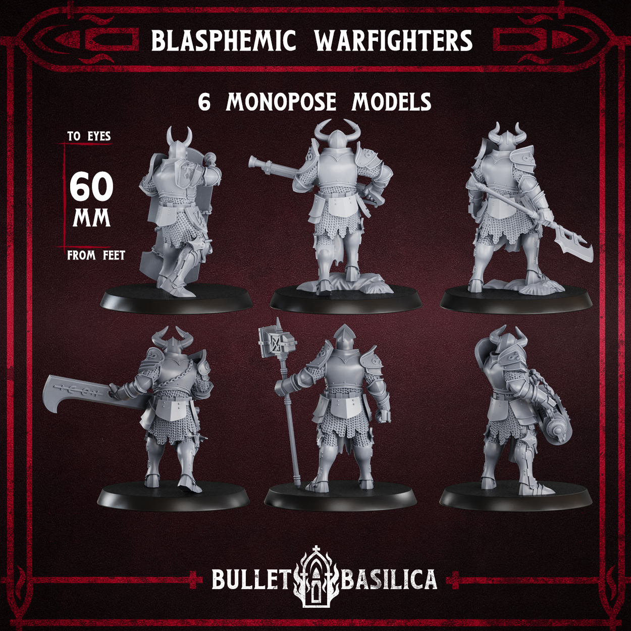 Blasphemic Warfighters Squad - set of 6 (Sculpted by Bullet Basilica)