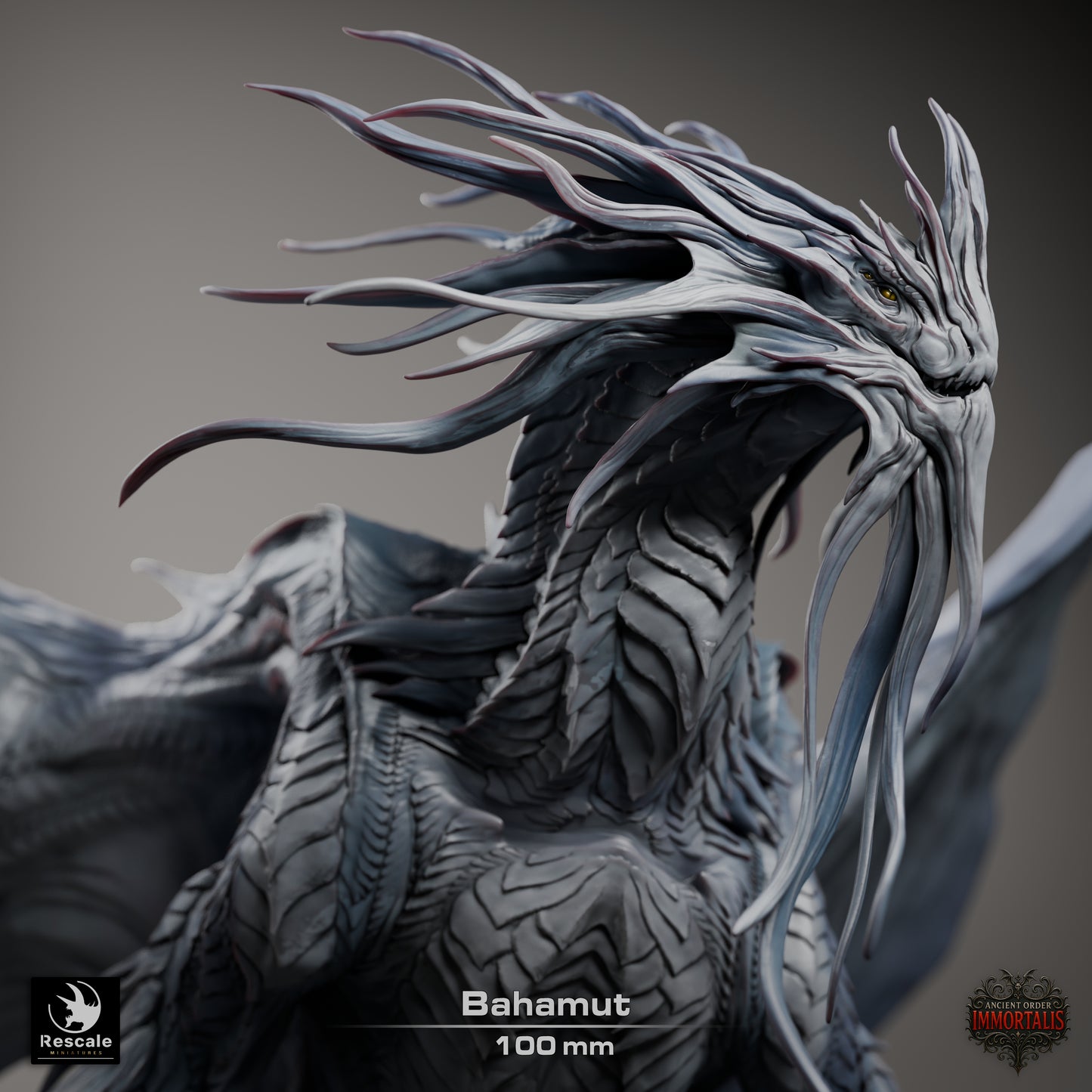 Dragon Bahamut (Sculpted by Rescale Miniatures) - 3D Printed Miniature