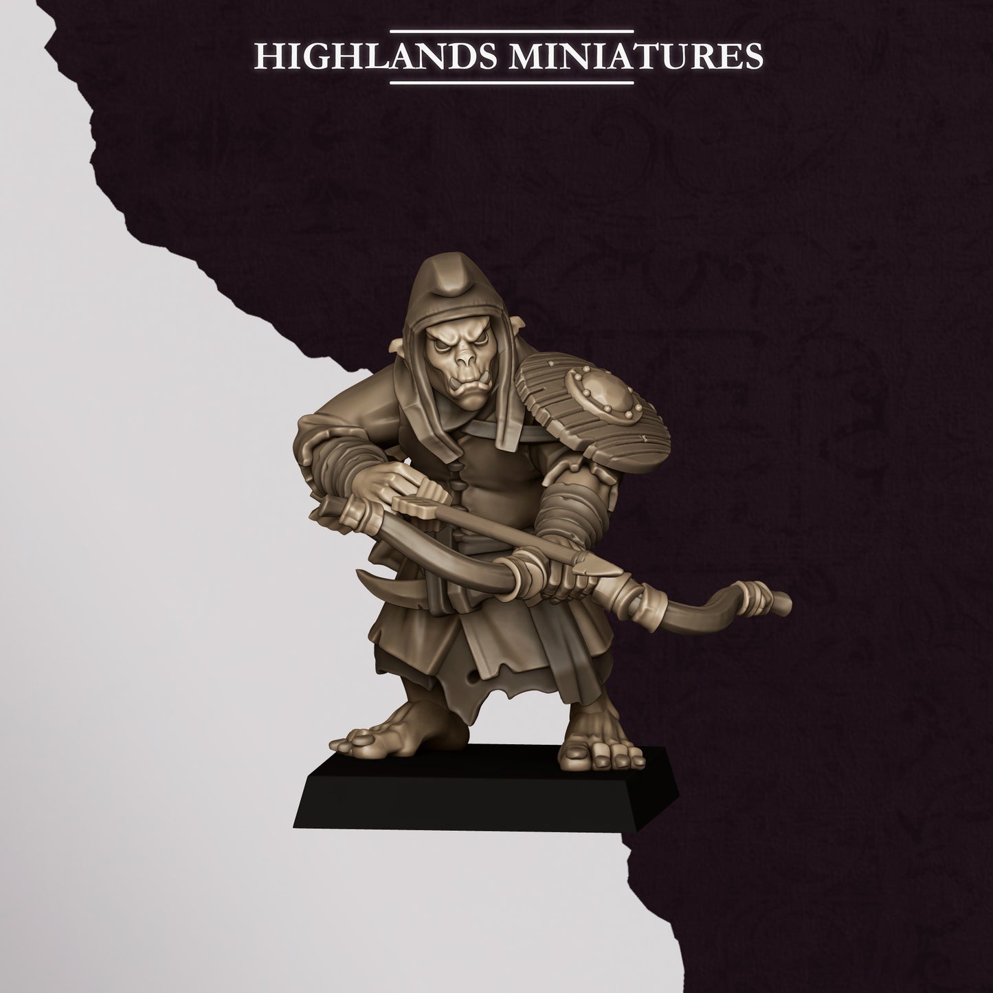 Hobgoblin Archers miniature (Sculpted by Highland Miniatures)