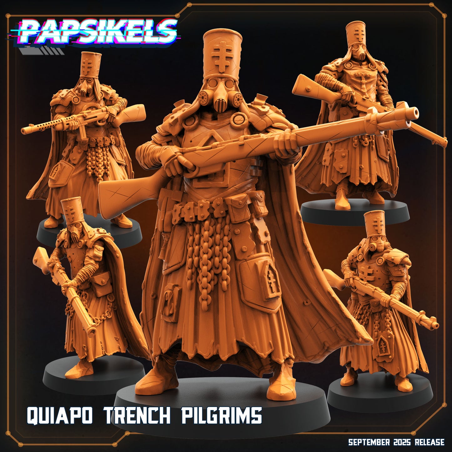 Quiapo Trench Pilgrims - set of 5 (Sculpted by Papsikels)