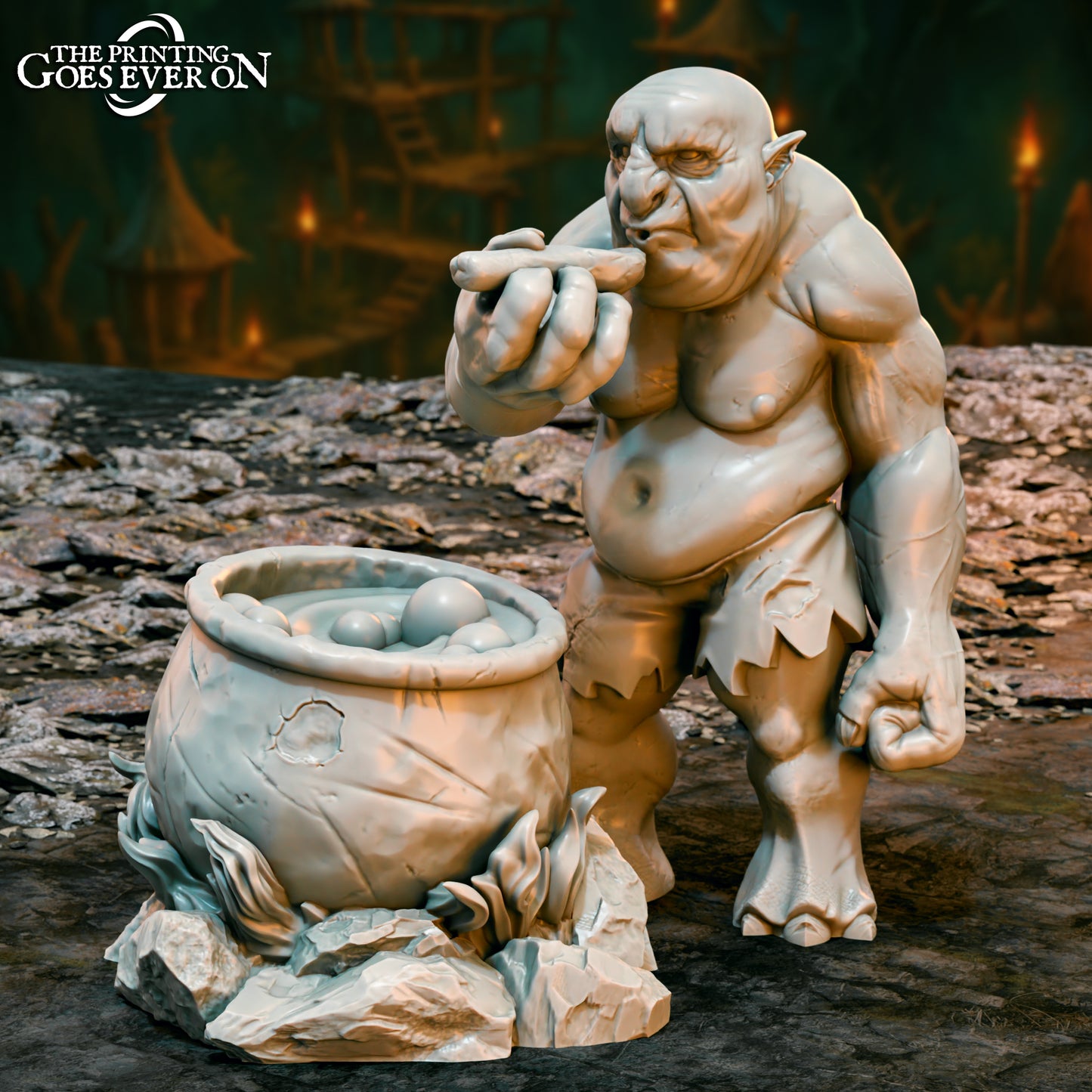 Cooking Trolls - set of 3 (sculpted by Printing Goes Ever On)