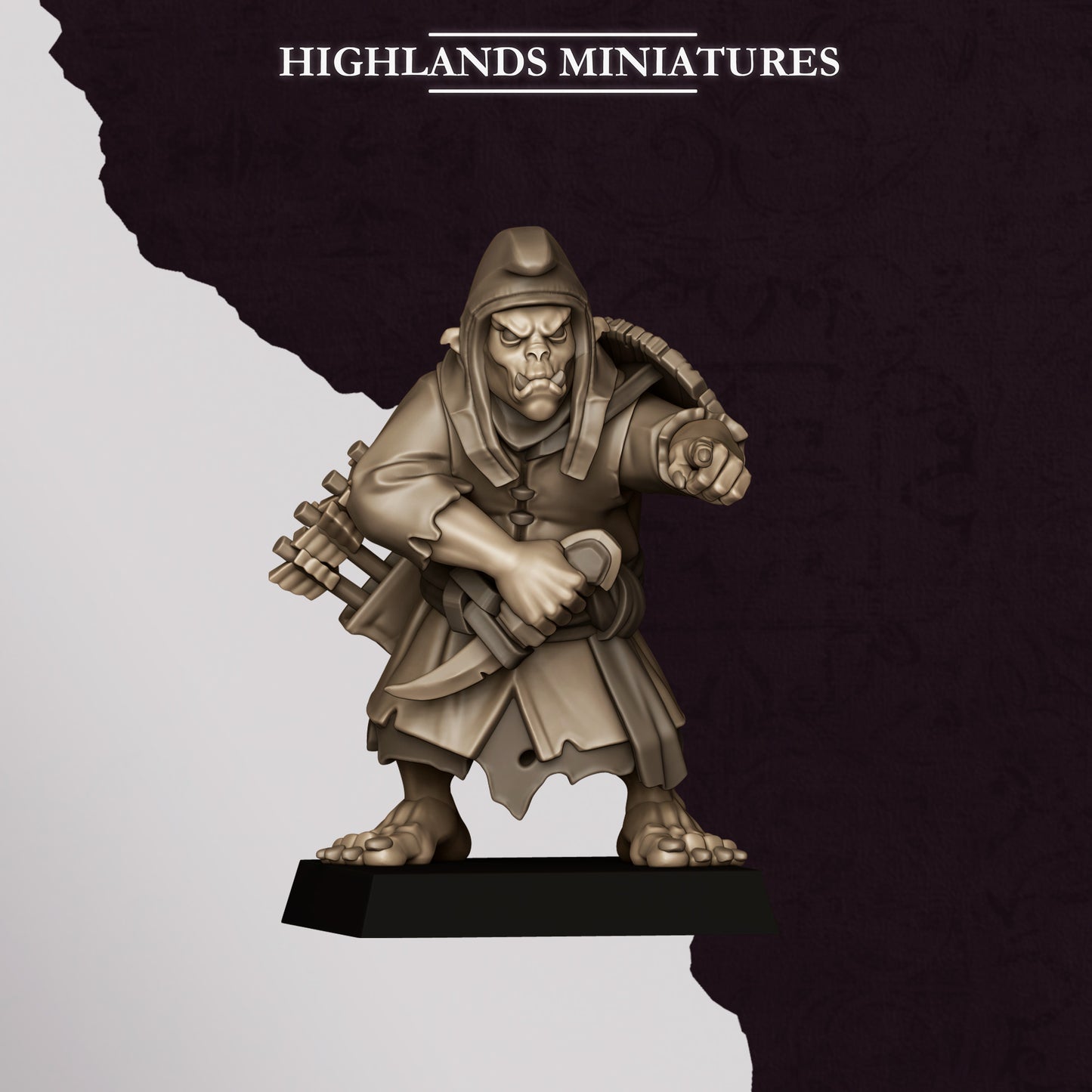 Hobgoblin Archers miniature (Sculpted by Highland Miniatures)