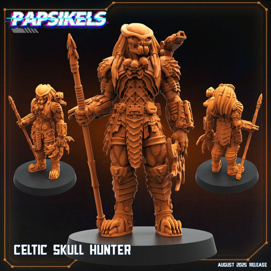 Celtic Skull Hunter - Predator Fan Art (Sculpted by Papsikels)