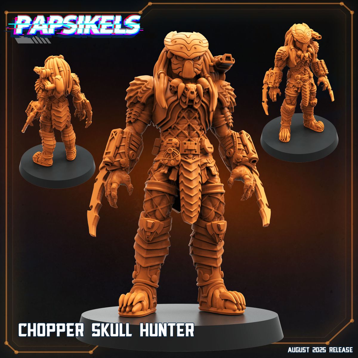 Chopper Skull Hunter - Predator Fan Art (Sculpted by Papsikels)
