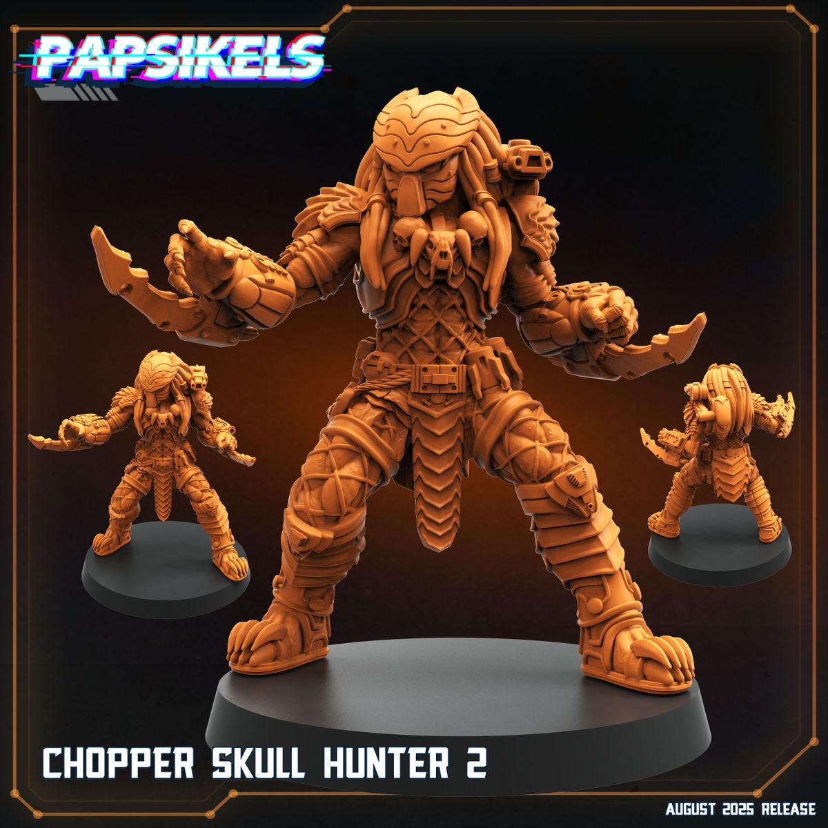 Chopper Skull Hunter - Predator Fan Art (Sculpted by Papsikels)