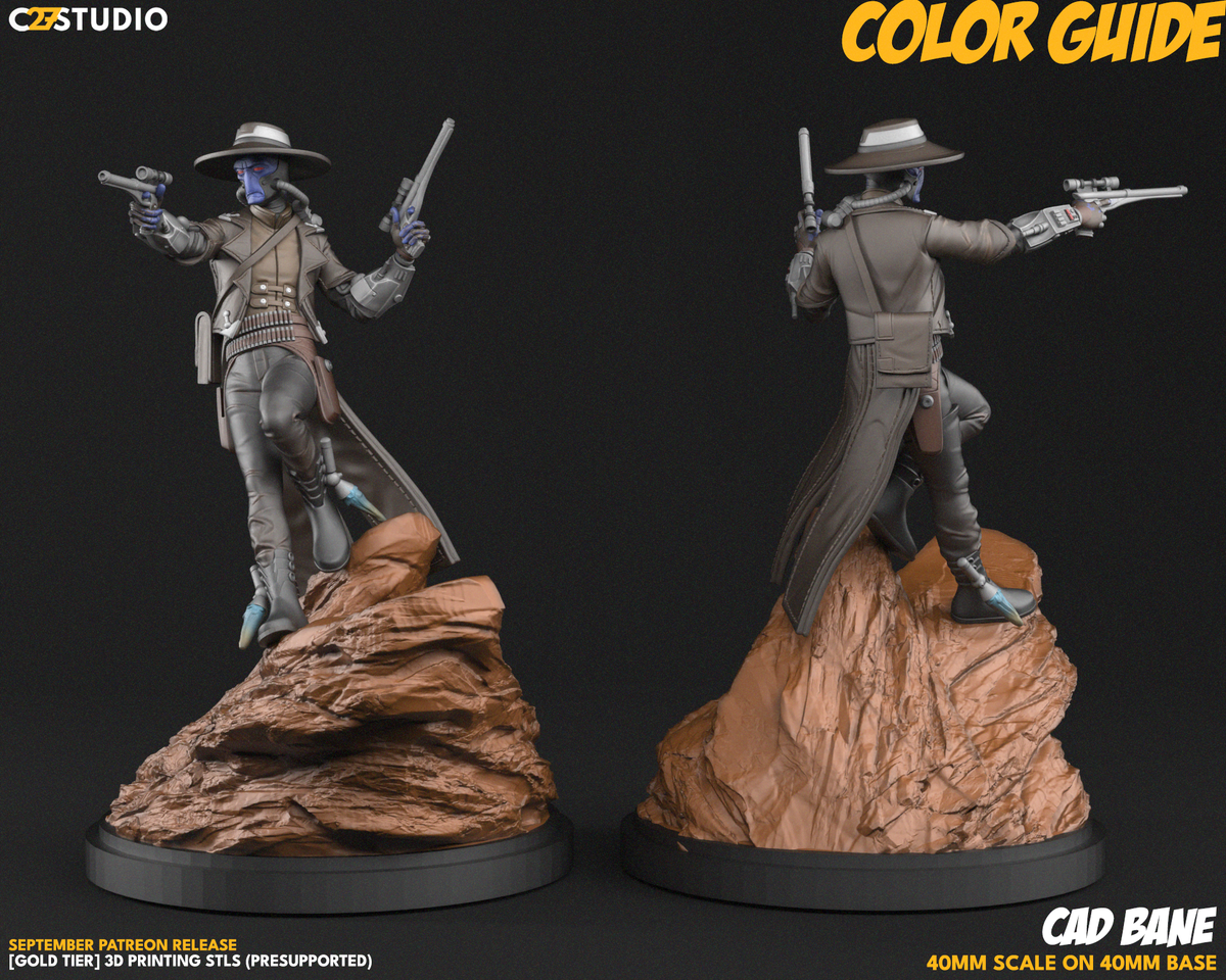 Cad Bane colour guide