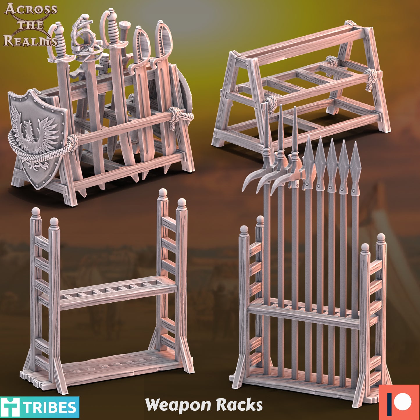 Weapon Racks (Sculpted by Across the Realms)