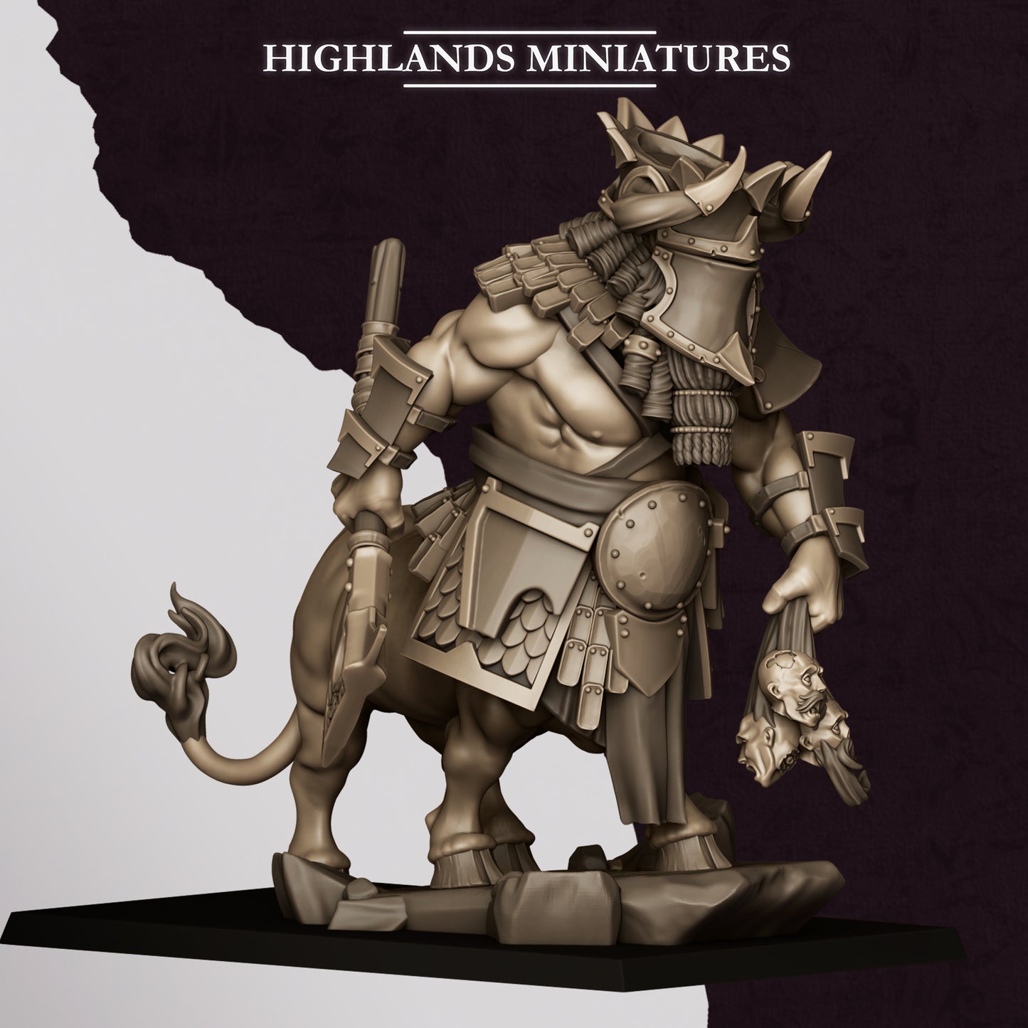 Kusarikku Great Marduk Minotaur miniature (Sculpted by Highland Miniatures)