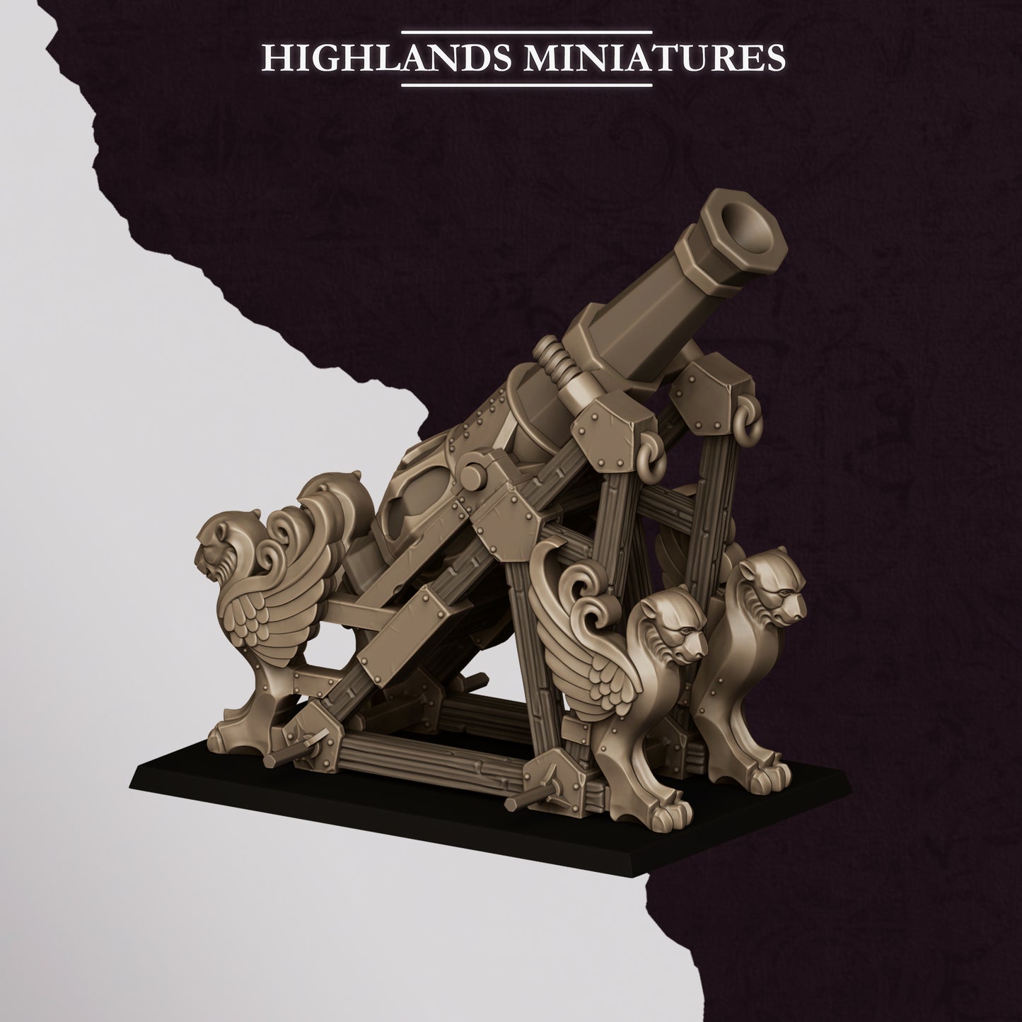 Sons of Marduk Mortar miniature (Sculpted by Highland Miniatures)