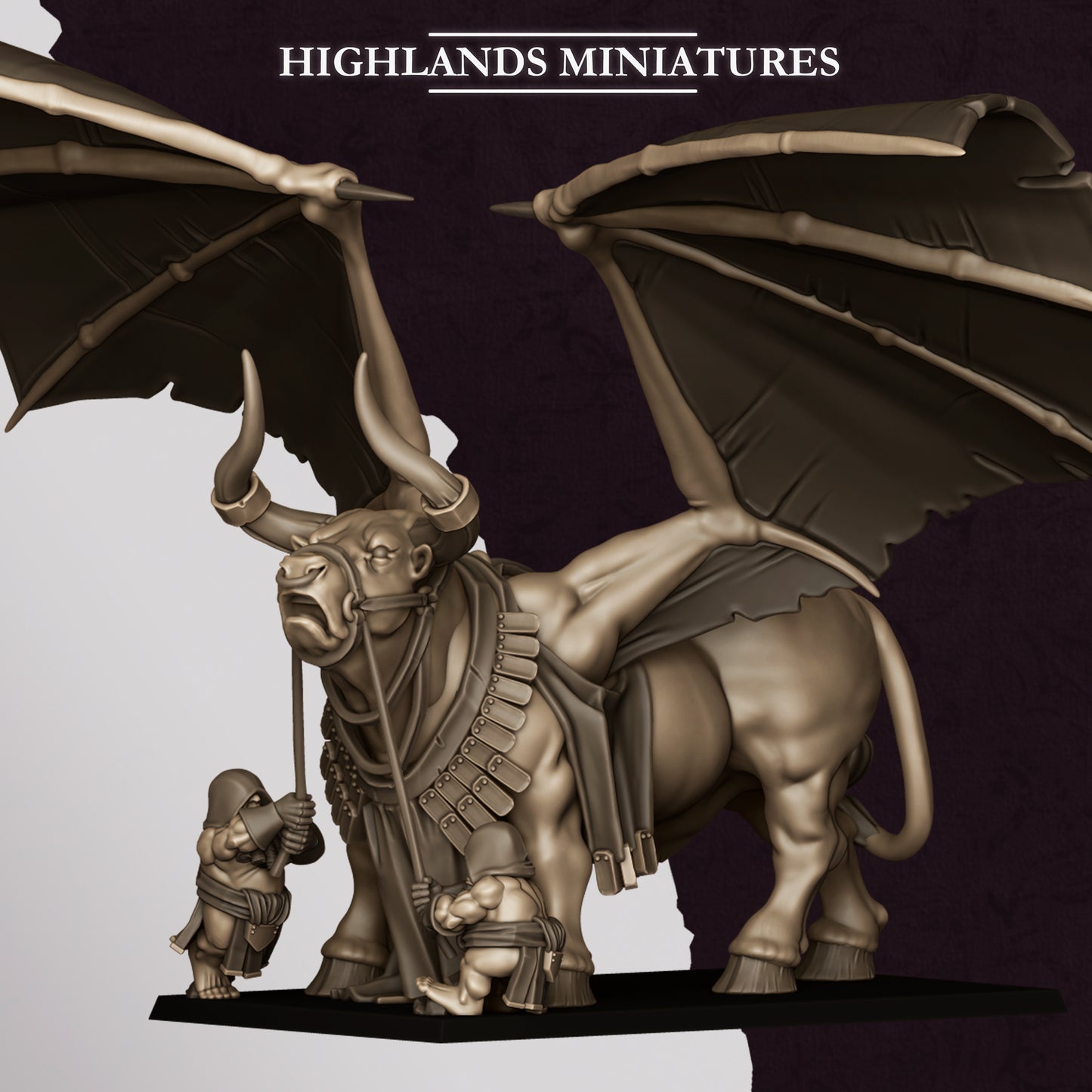 Marduk Bull miniature (Sculpted by Highland Miniatures)