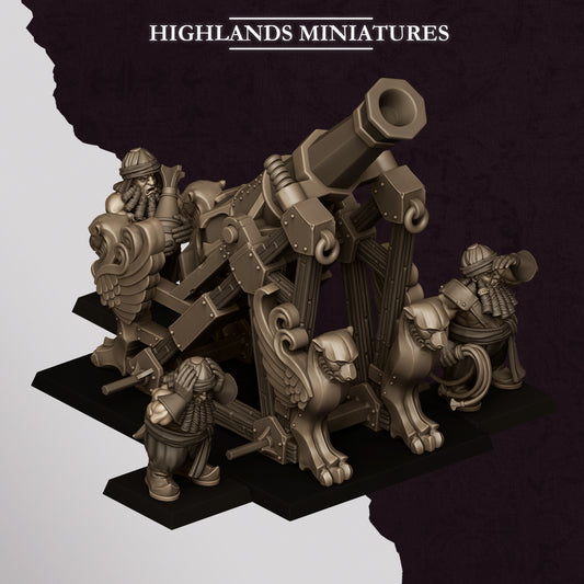 Sons of Marduk Mortar miniature (Sculpted by Highland Miniatures)