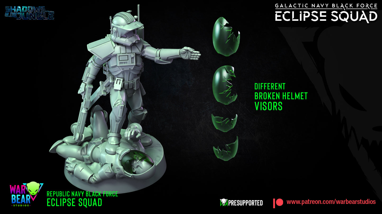 Galactic Navy Black Force Eclipse Squad (Sculpted by War Bear Studios)
