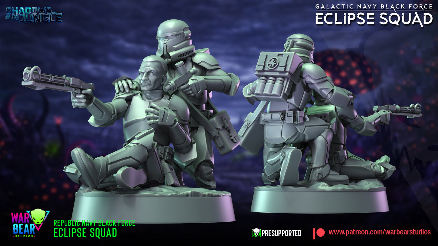 Galactic Navy Black Force Eclipse Squad (Sculpted by War Bear Studios)