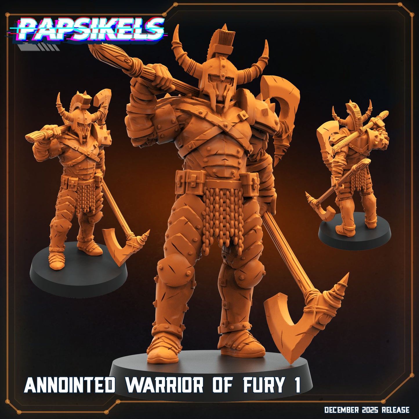Anointed Warrior of Fury - set of 3(Sculpted by Papsikels)