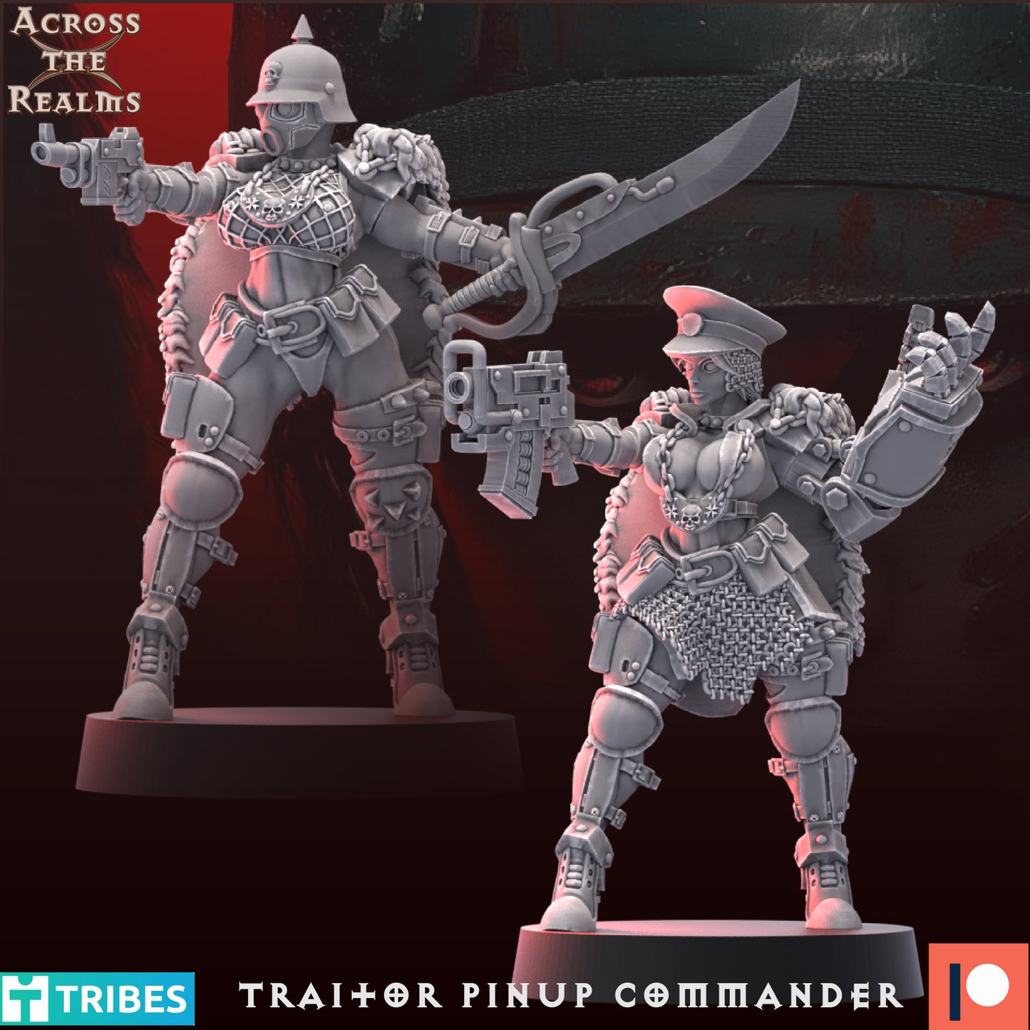 Traitor Pinup Commander (Sculpted by Across the Realms)