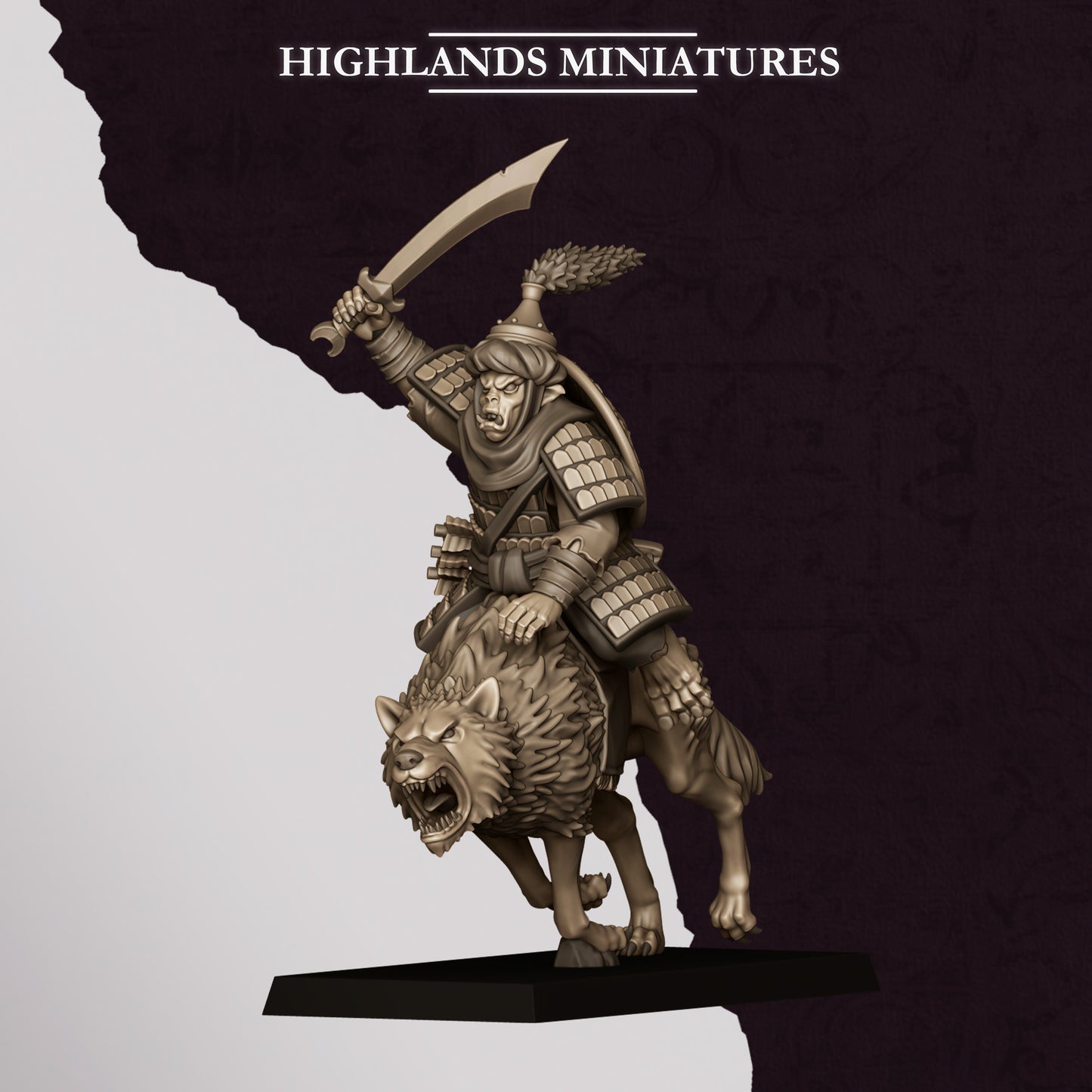 Hobgoblin Riders miniature (Sculpted by Highland Miniatures)