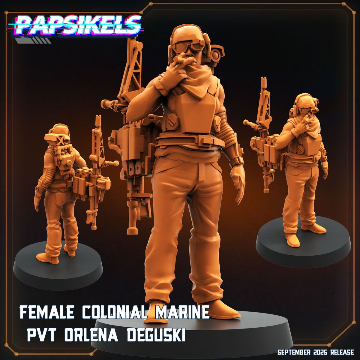 Female Colonial Marine Pvt Orlena Deguski (Sculpted by Papsikels)