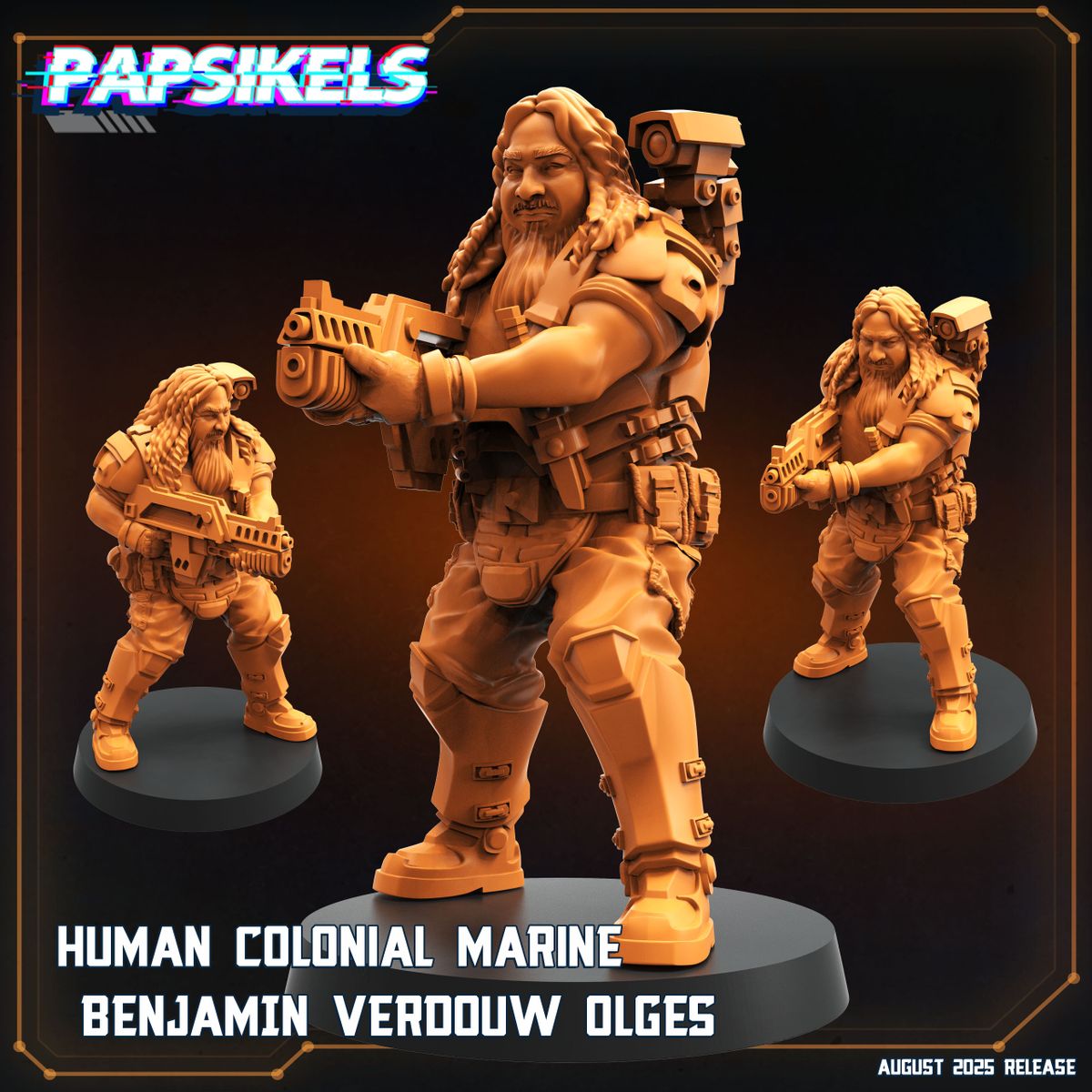 Human Colonial Marine Benjamin Verdouw Olges (Sculpted by Papsikels)