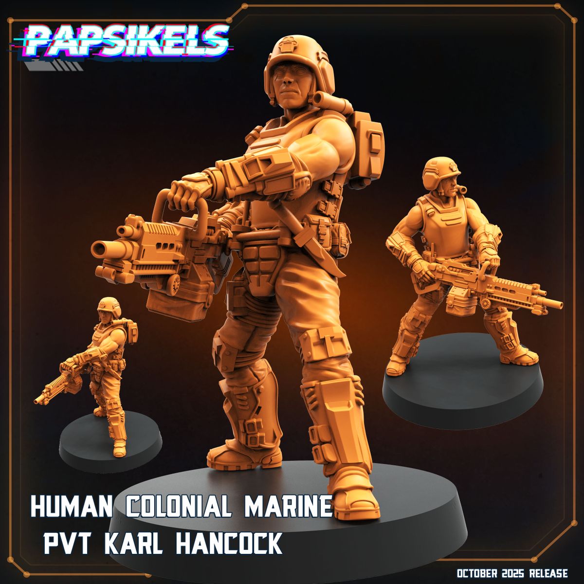 Human Colonial Marine Pvt Karl Hancock (Sculpted by Papsikels)