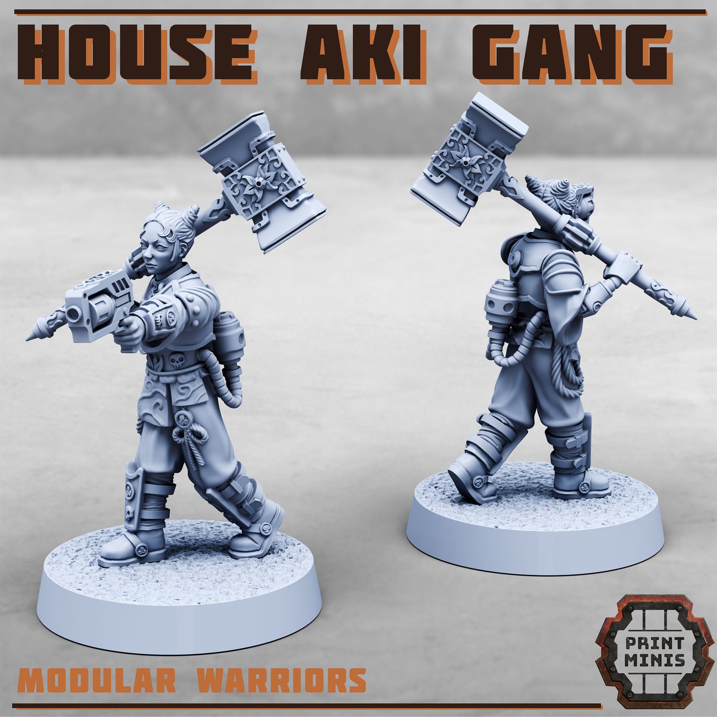 House Aki Gang - set of 10 (Sculpted by PrintMinis)