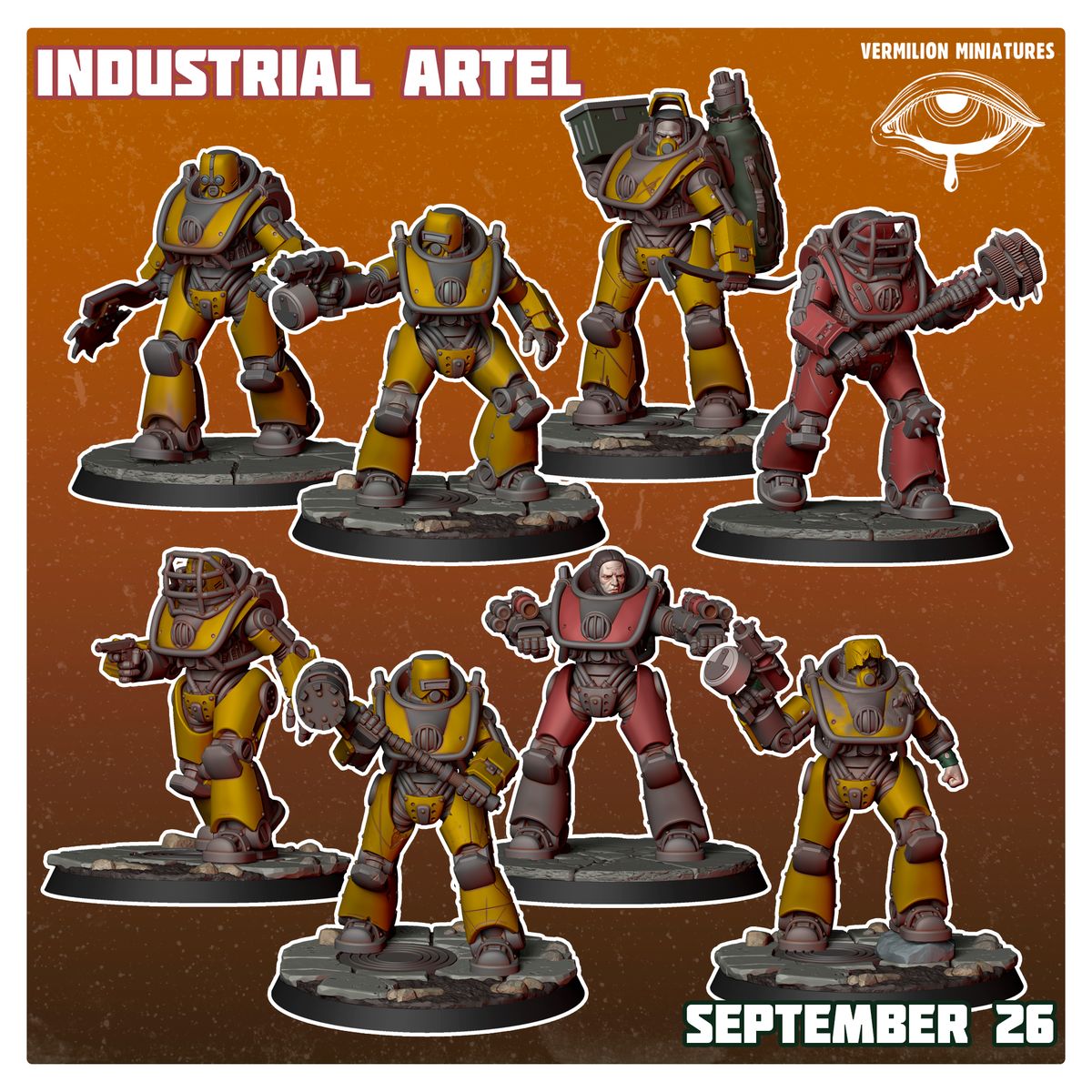 Industrial Artel - Full Set of 8 (Sculpted by Vermilion Miniatures)