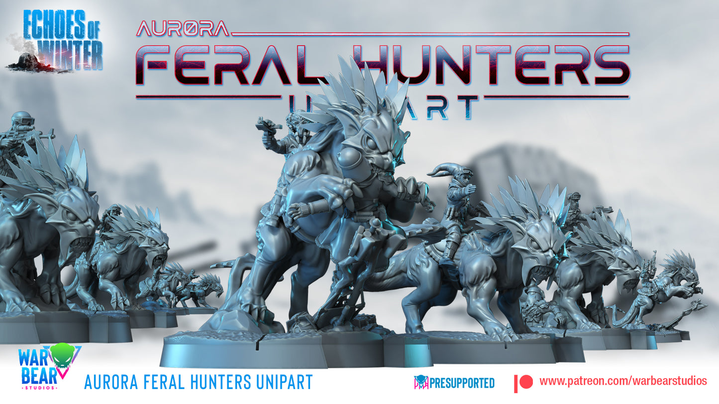 Aurora Feral Hunters - Unipart - set of 10 (Sculpted by War Bear Studios)