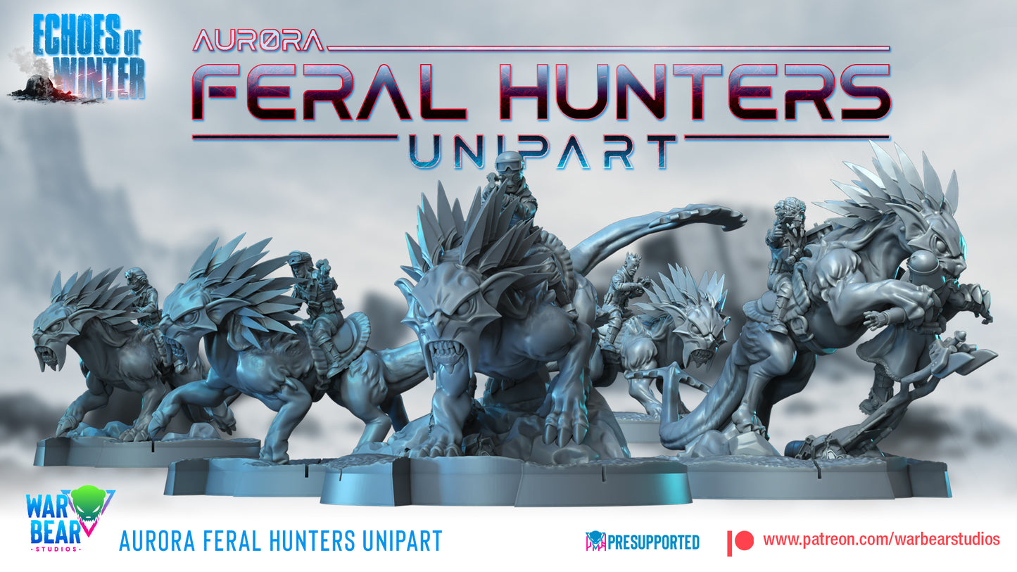 Aurora Feral Hunters - Unipart - set of 10 (Sculpted by War Bear Studios)