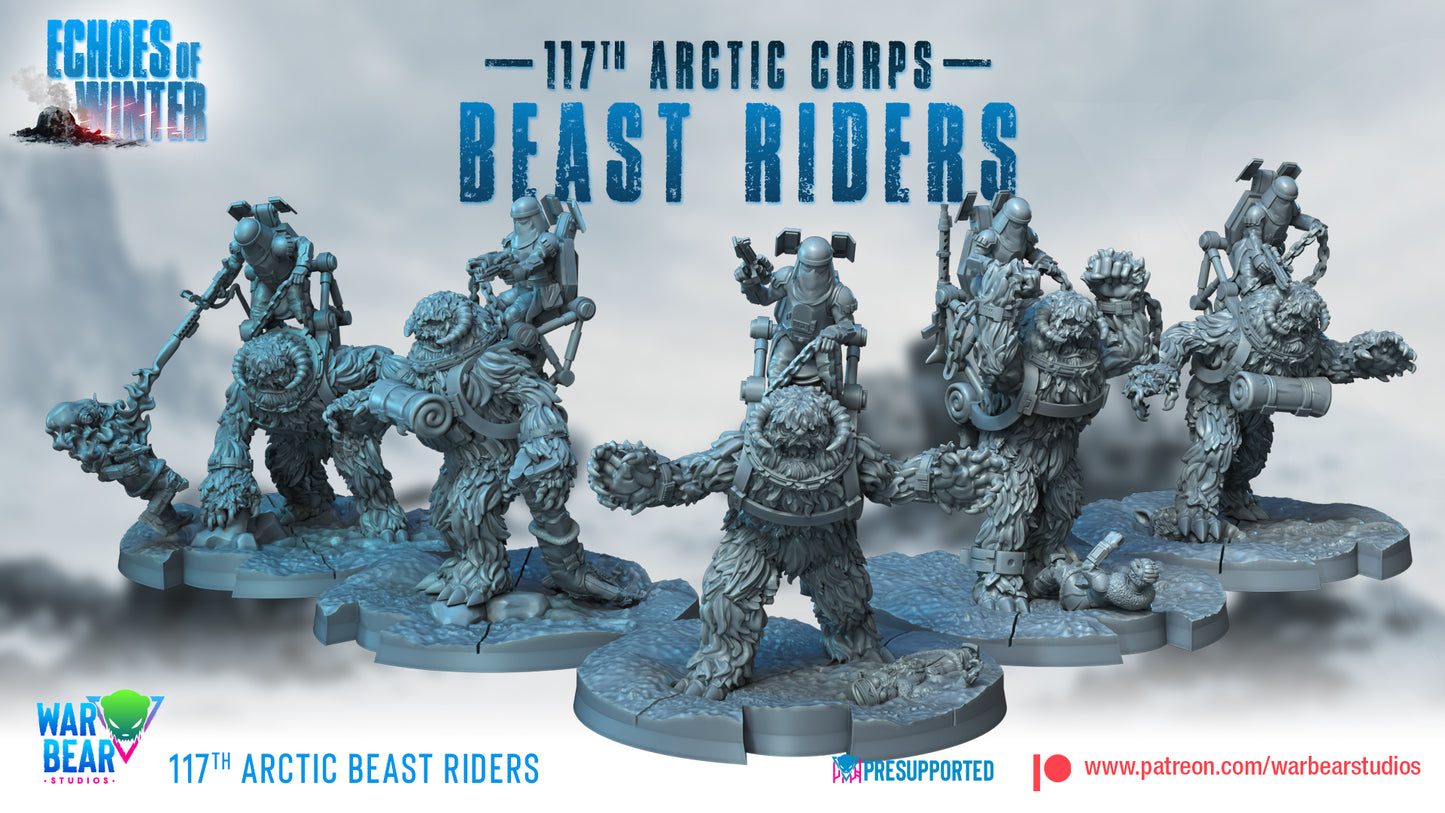 117th Arctic Beast Riders - set of 5 (Sculpted by War Bear Studios)