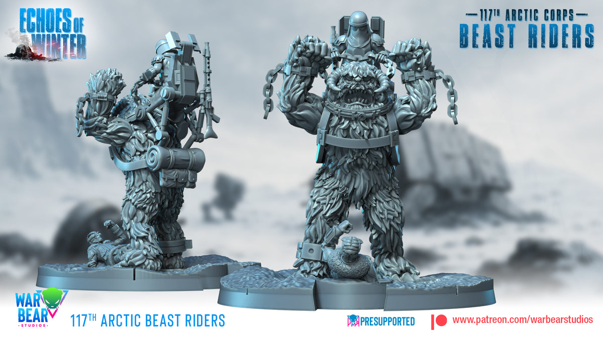 War Bear Riders Mod 117th Arctic Beast Riders - set of 5 (Sculpted by War Bear Studios ...