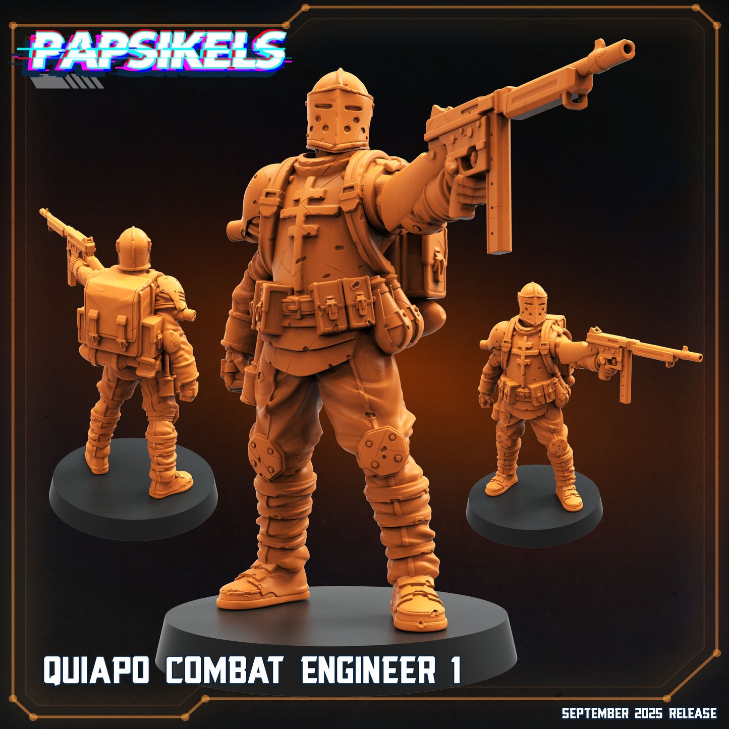 Quiapo Combat Engineers - set of 3 (Sculpted by Papsikels)