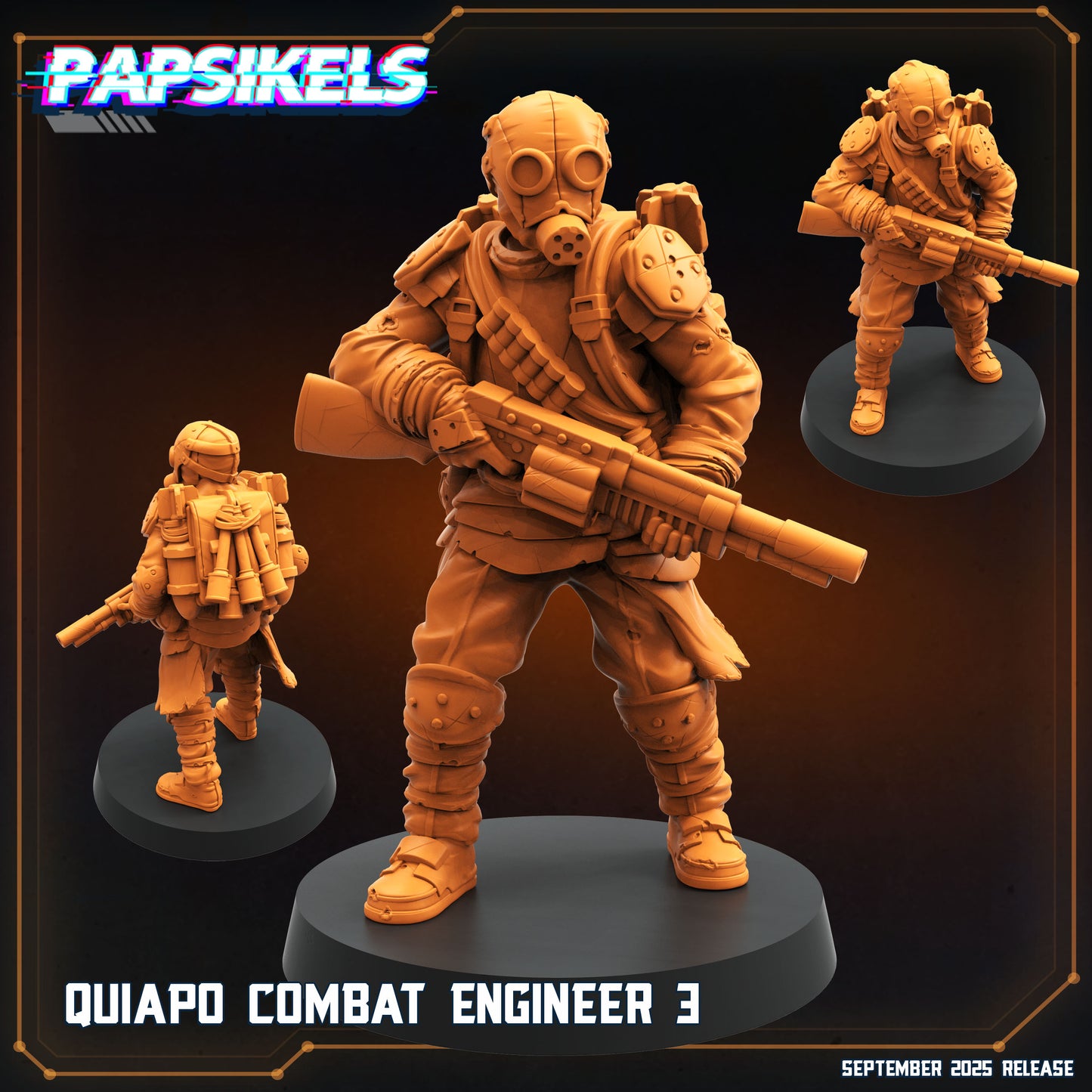 Quiapo Combat Engineers - set of 3 (Sculpted by Papsikels)