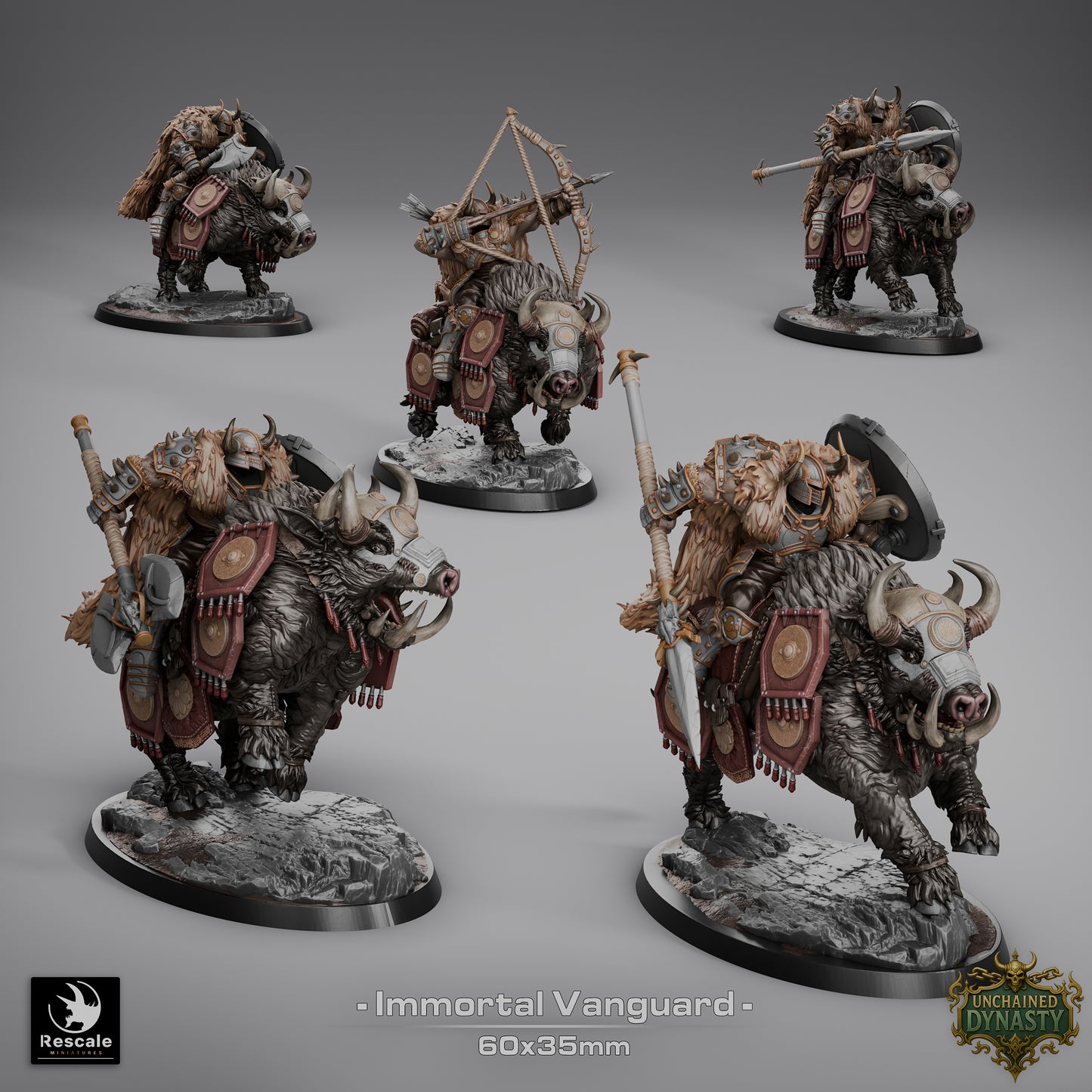 Immortal Vanguard - set of 5 (Sculpted by Rescale Miniatures) - 3D Printed Miniature