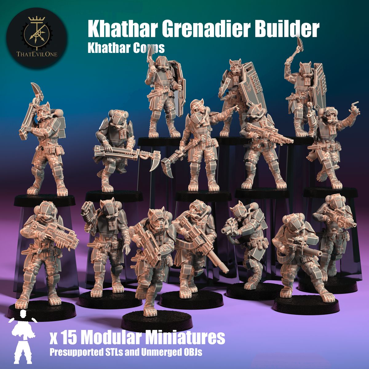 Khathar Grenadiers (15) (sculpted by That Evil One)