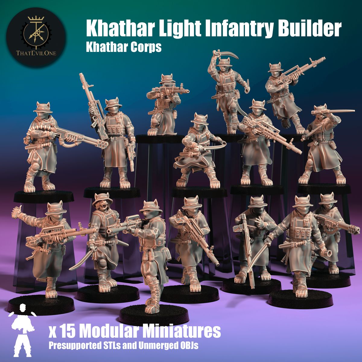 Khathar Light Infantry (15) (sculpted by That Evil One)