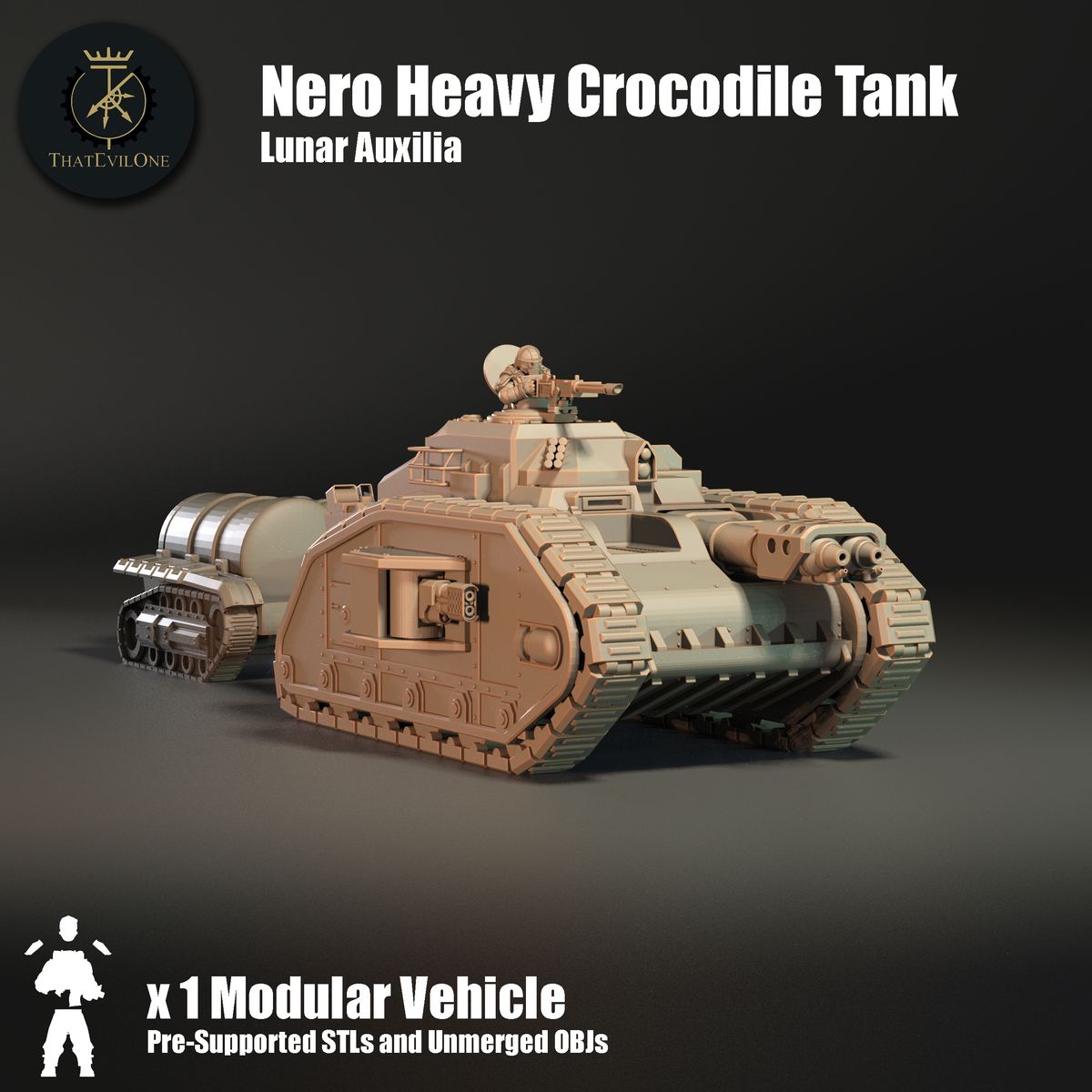 Nero Heavy Crocodile Tank (sculpted by That Evil One)