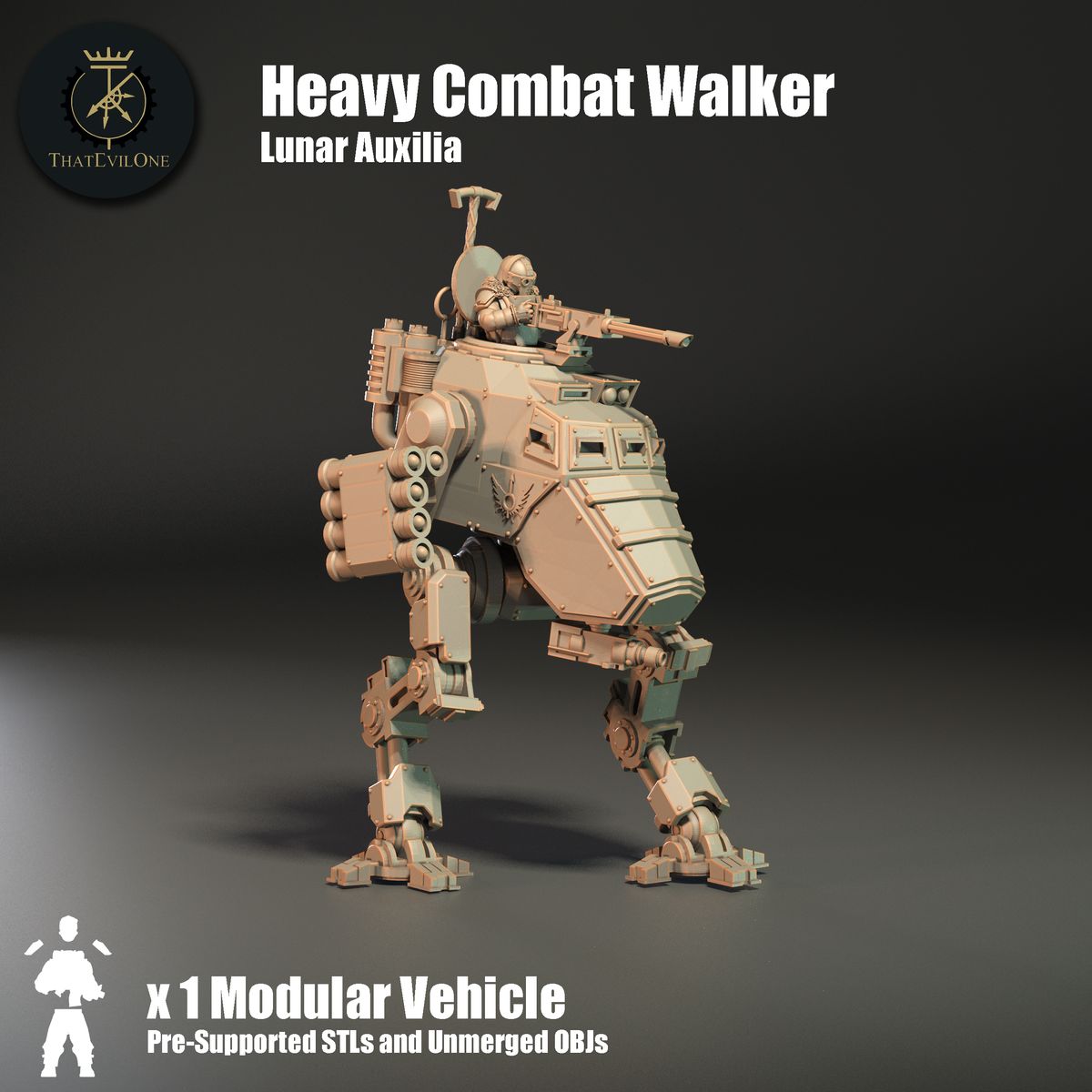 Lunar Auxilia Heavy Combat Walker (sculpted by That Evil One)