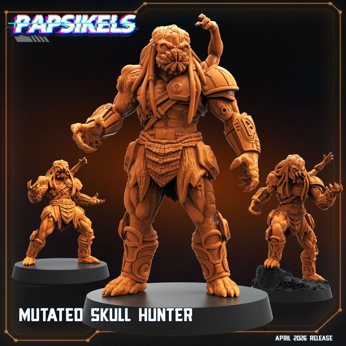 Mutated Skull Hunter - Predator Fan Art (Sculpted by Papsikels)